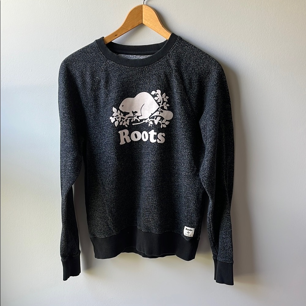 Roots salt and pepper pullover sweater size small